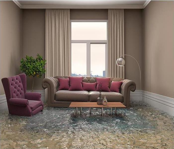 Flooded Living Room